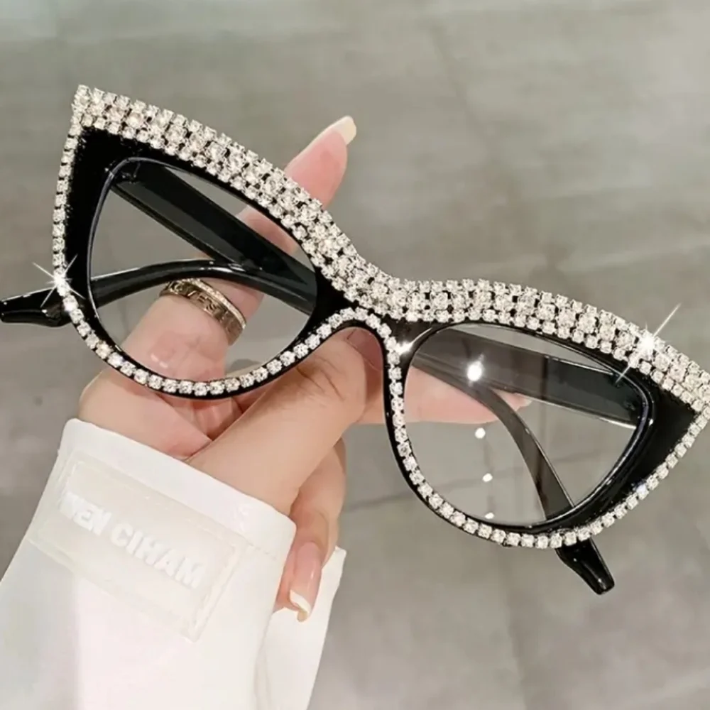 +2.00 Cat eye with Rhinestones reading glasses readers